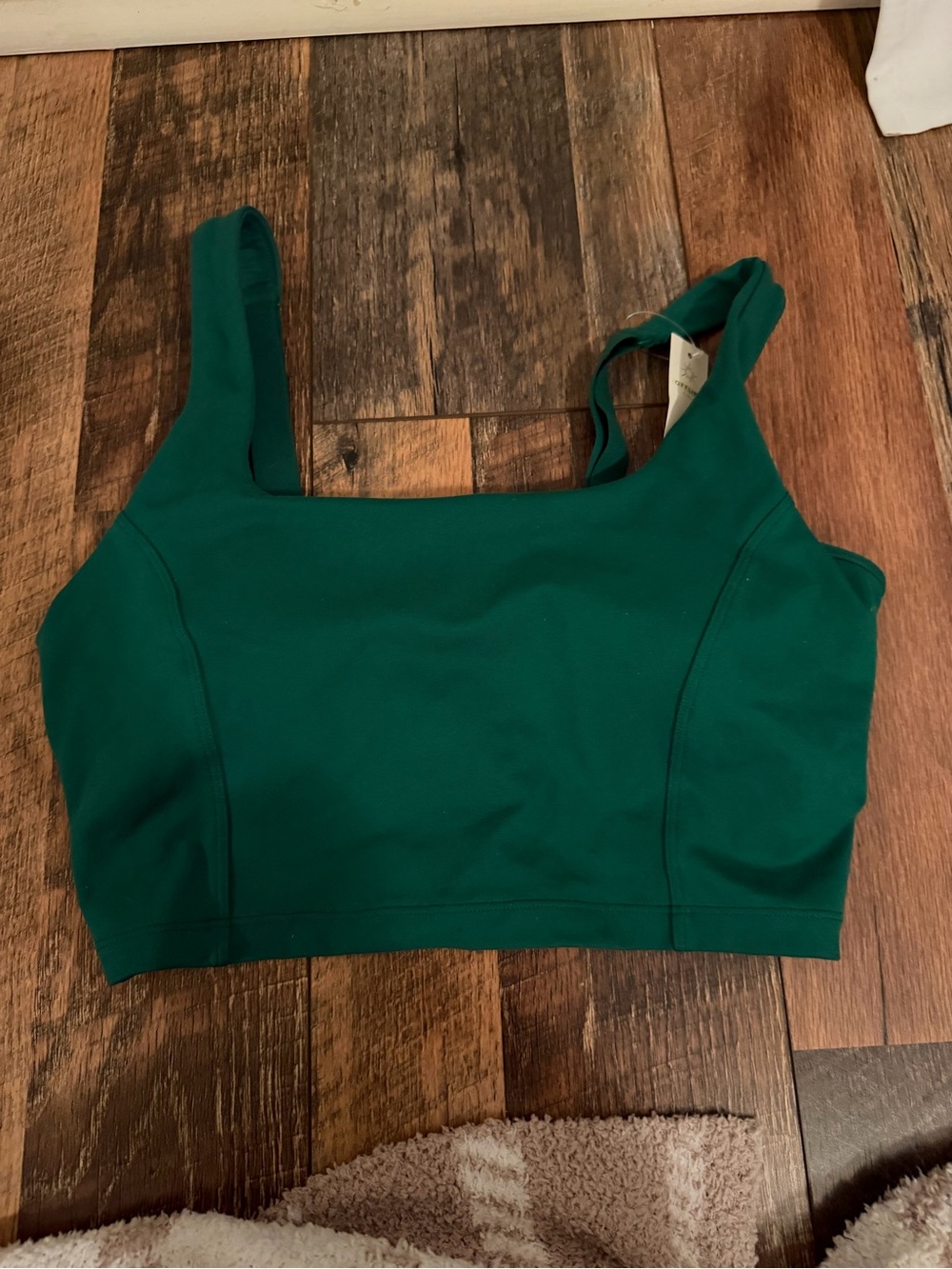 Aerie Emerald Green Square Neck Tank Top